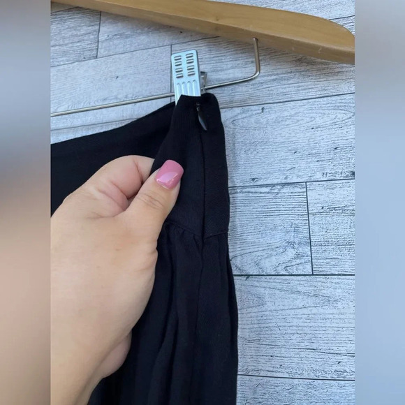 CAROLINA BENOIT MARRAKECH BLACK PANTS WITH PEARLED HEM SMALL - Picture 11 of 17